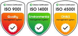 Accreditation for ISO 9001, ISO 14001 and ISO 45001